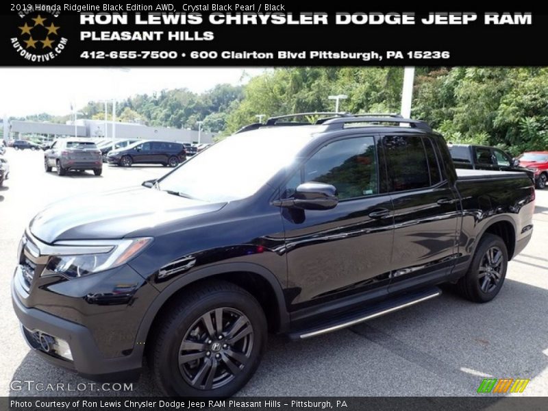 Crystal Black Pearl / Black 2019 Honda Ridgeline Black Edition AWD