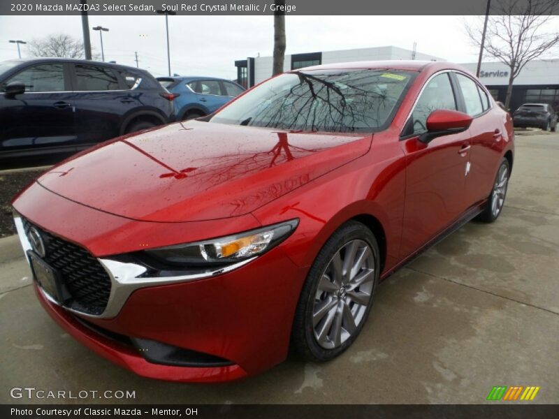 Front 3/4 View of 2020 MAZDA3 Select Sedan