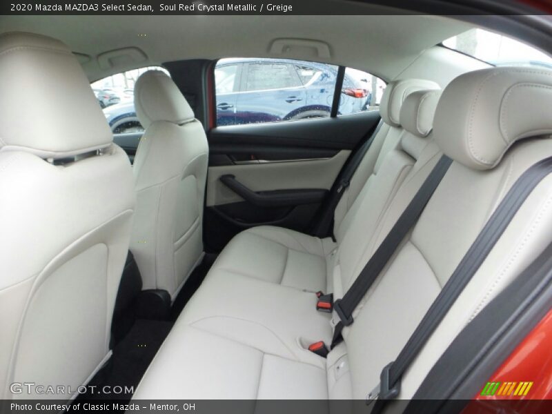 Rear Seat of 2020 MAZDA3 Select Sedan