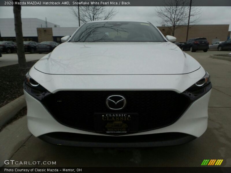 Snowflake White Pearl Mica / Black 2020 Mazda MAZDA3 Hatchback AWD