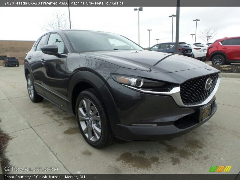 Machine Gray Metallic / Greige 2020 Mazda CX-30 Preferred AWD