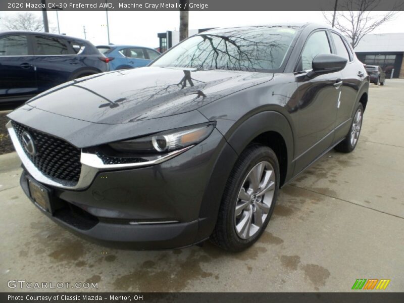 Machine Gray Metallic / Greige 2020 Mazda CX-30 Preferred AWD