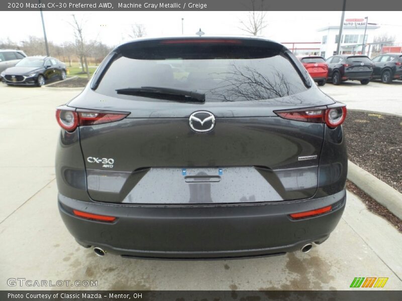 Machine Gray Metallic / Greige 2020 Mazda CX-30 Preferred AWD