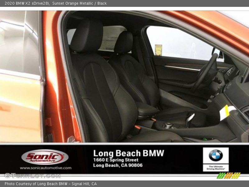 Sunset Orange Metallic / Black 2020 BMW X2 sDrive28i