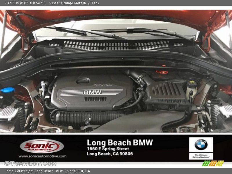 Sunset Orange Metallic / Black 2020 BMW X2 sDrive28i