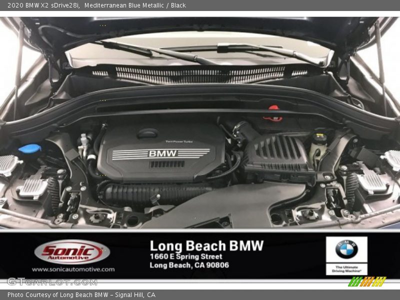 Mediterranean Blue Metallic / Black 2020 BMW X2 sDrive28i