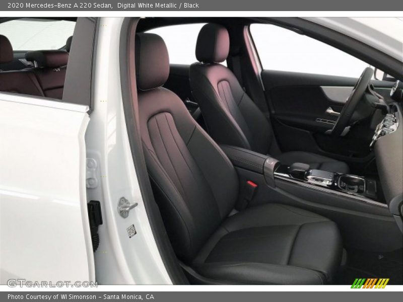 Digital White Metallic / Black 2020 Mercedes-Benz A 220 Sedan