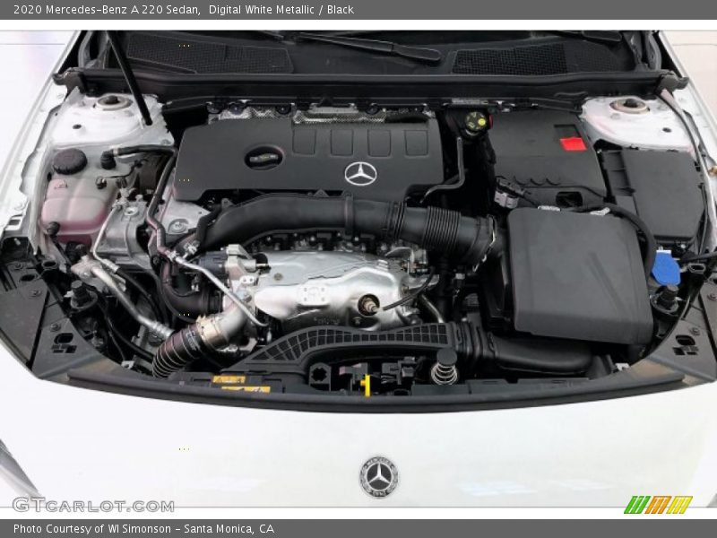 Digital White Metallic / Black 2020 Mercedes-Benz A 220 Sedan