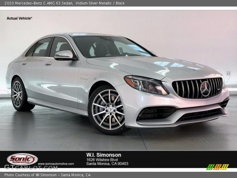 Iridium Silver Metallic / Black 2020 Mercedes-Benz C AMG 63 Sedan