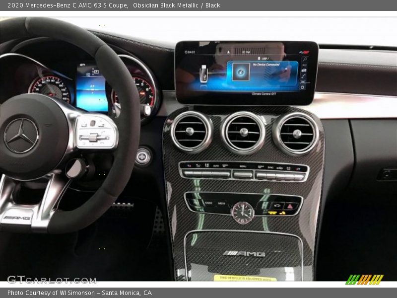 Controls of 2020 C AMG 63 S Coupe