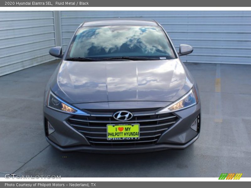 Fluid Metal / Black 2020 Hyundai Elantra SEL