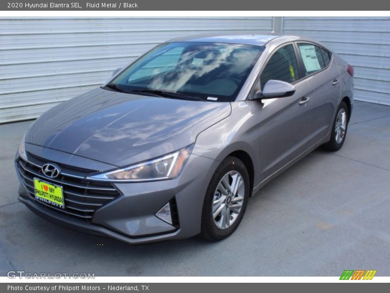 Fluid Metal / Black 2020 Hyundai Elantra SEL