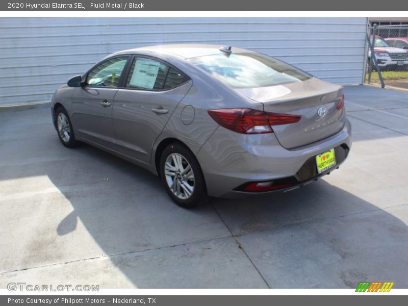 Fluid Metal / Black 2020 Hyundai Elantra SEL