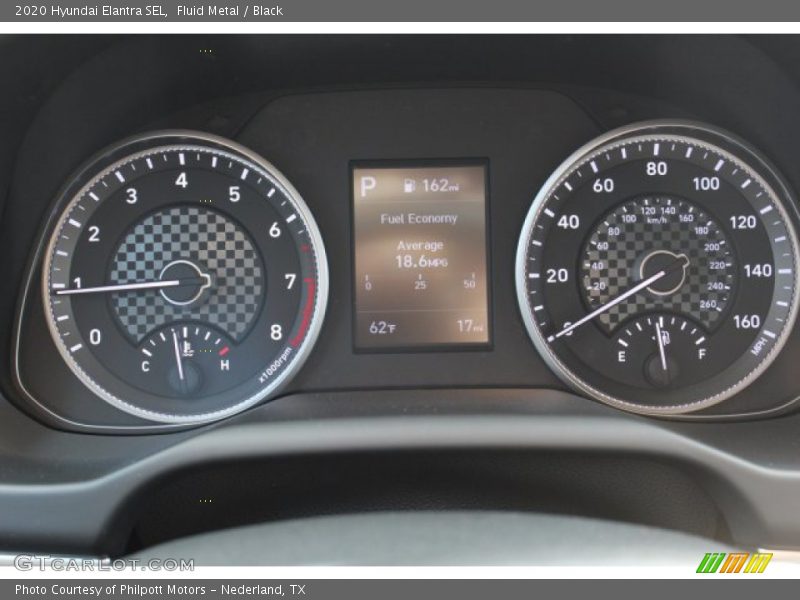 Fluid Metal / Black 2020 Hyundai Elantra SEL