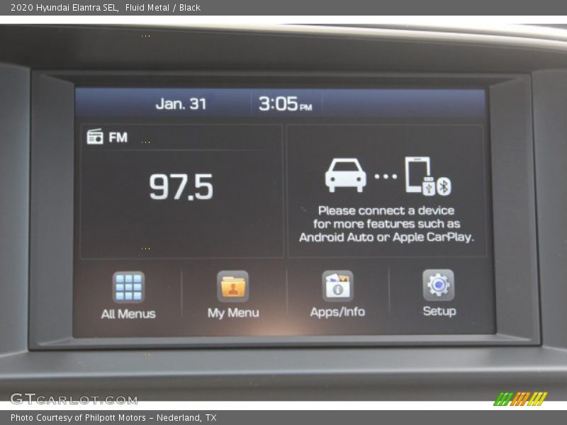 Fluid Metal / Black 2020 Hyundai Elantra SEL