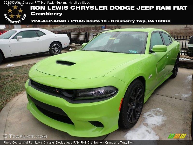 Sublime Metallic / Black 2019 Dodge Charger R/T Scat Pack