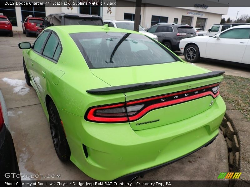 Sublime Metallic / Black 2019 Dodge Charger R/T Scat Pack