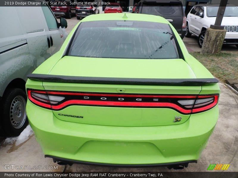 Sublime Metallic / Black 2019 Dodge Charger R/T Scat Pack