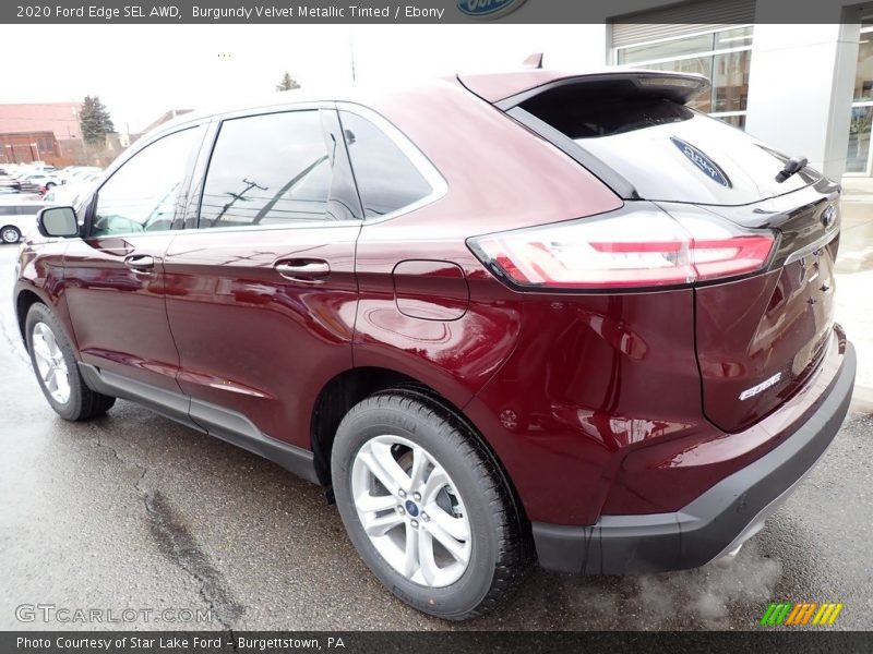 Burgundy Velvet Metallic Tinted / Ebony 2020 Ford Edge SEL AWD
