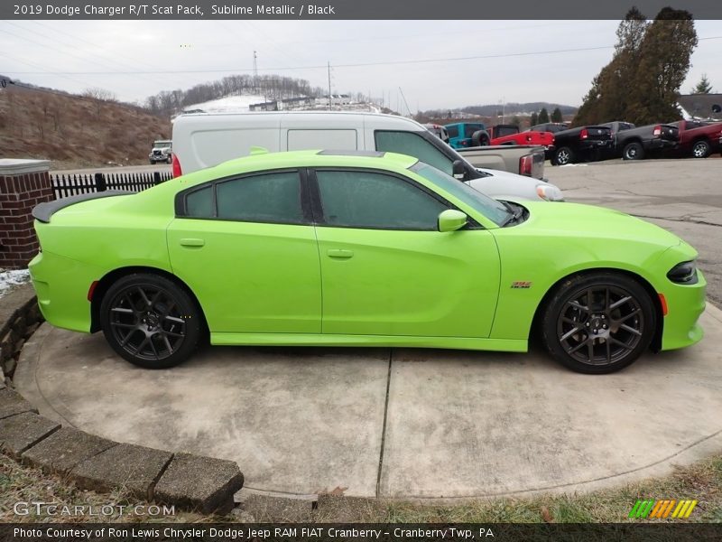 Sublime Metallic / Black 2019 Dodge Charger R/T Scat Pack