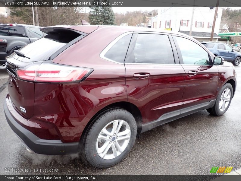 Burgundy Velvet Metallic Tinted / Ebony 2020 Ford Edge SEL AWD