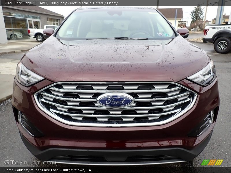 Burgundy Velvet Metallic Tinted / Ebony 2020 Ford Edge SEL AWD