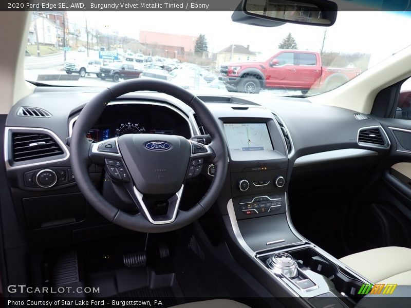 Burgundy Velvet Metallic Tinted / Ebony 2020 Ford Edge SEL AWD