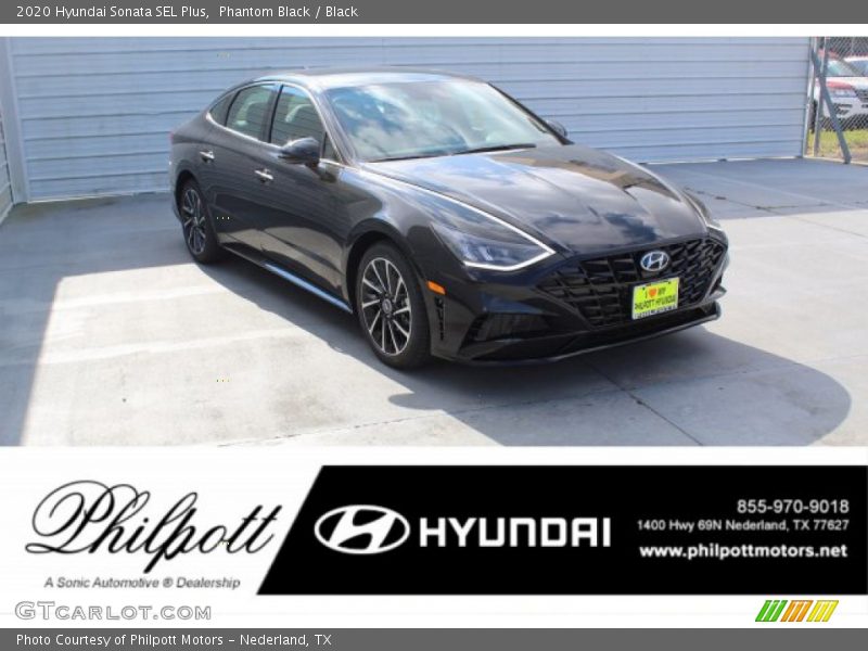 Phantom Black / Black 2020 Hyundai Sonata SEL Plus