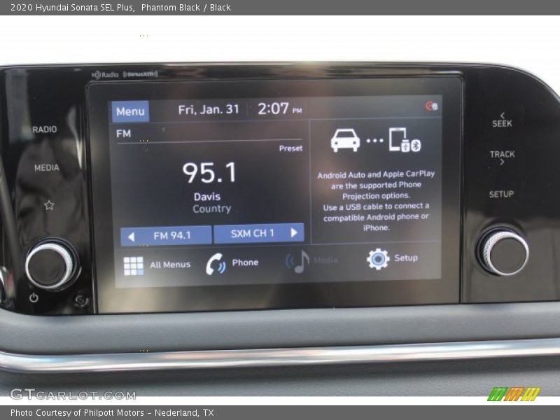 Phantom Black / Black 2020 Hyundai Sonata SEL Plus