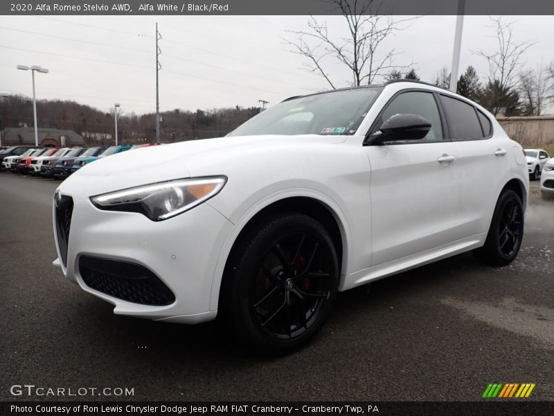 Alfa White / Black/Red 2020 Alfa Romeo Stelvio AWD