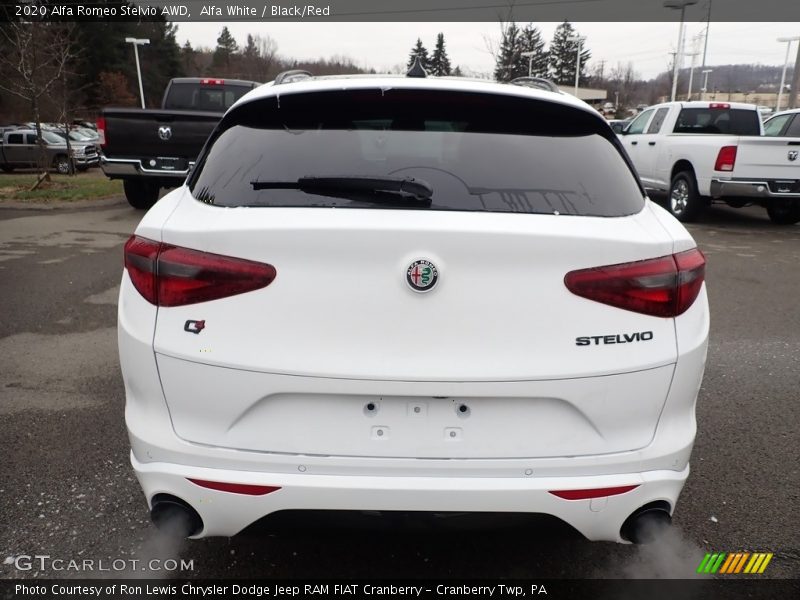 Alfa White / Black/Red 2020 Alfa Romeo Stelvio AWD