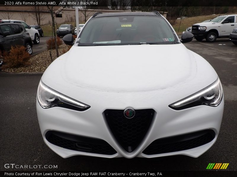 Alfa White / Black/Red 2020 Alfa Romeo Stelvio AWD