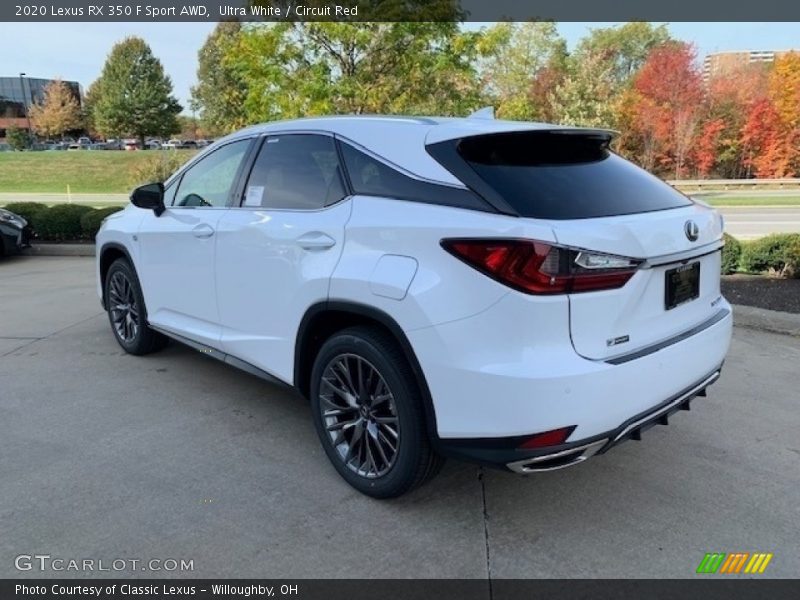  2020 RX 350 F Sport AWD Ultra White