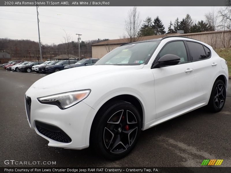 Alfa White / Black/Red 2020 Alfa Romeo Stelvio TI Sport AWD