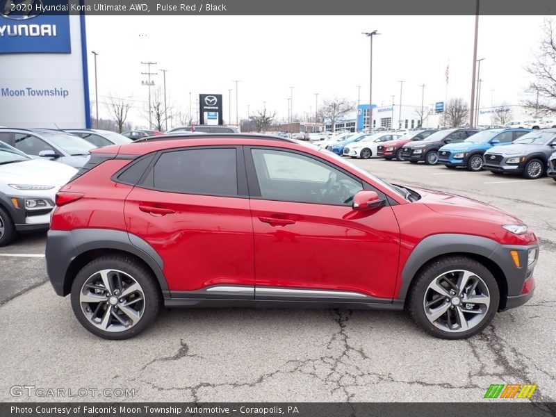Pulse Red / Black 2020 Hyundai Kona Ultimate AWD