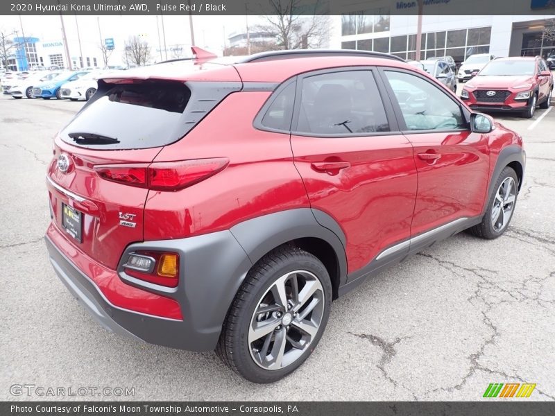 Pulse Red / Black 2020 Hyundai Kona Ultimate AWD