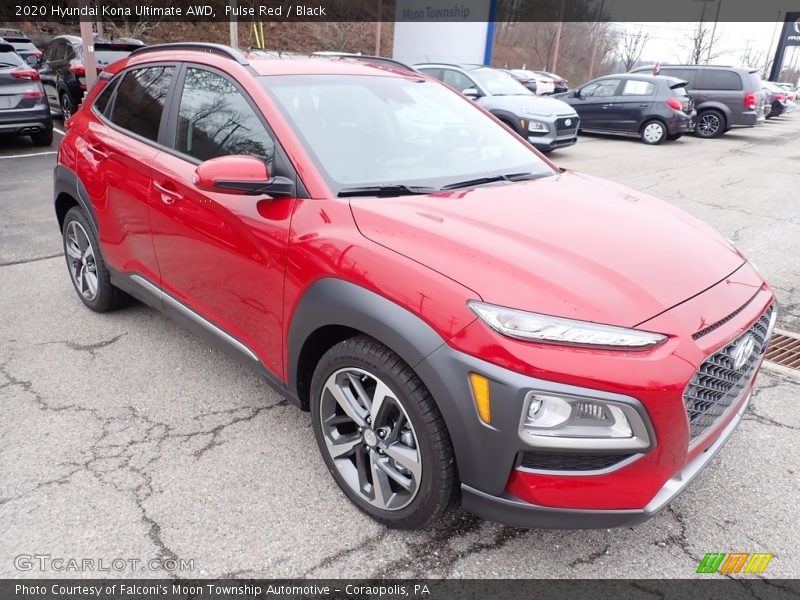 Pulse Red / Black 2020 Hyundai Kona Ultimate AWD