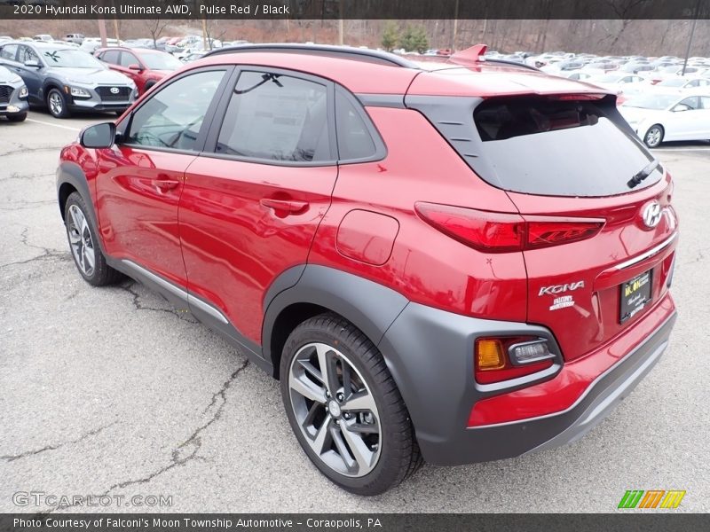 Pulse Red / Black 2020 Hyundai Kona Ultimate AWD