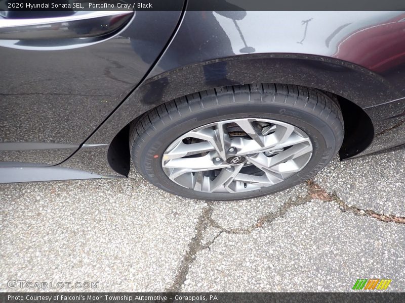 Portofino Gray / Black 2020 Hyundai Sonata SEL