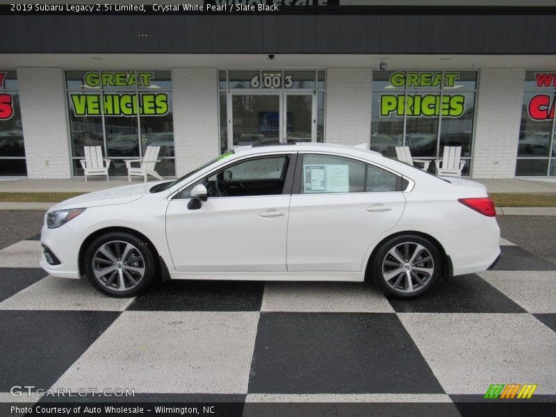 Crystal White Pearl / Slate Black 2019 Subaru Legacy 2.5i Limited