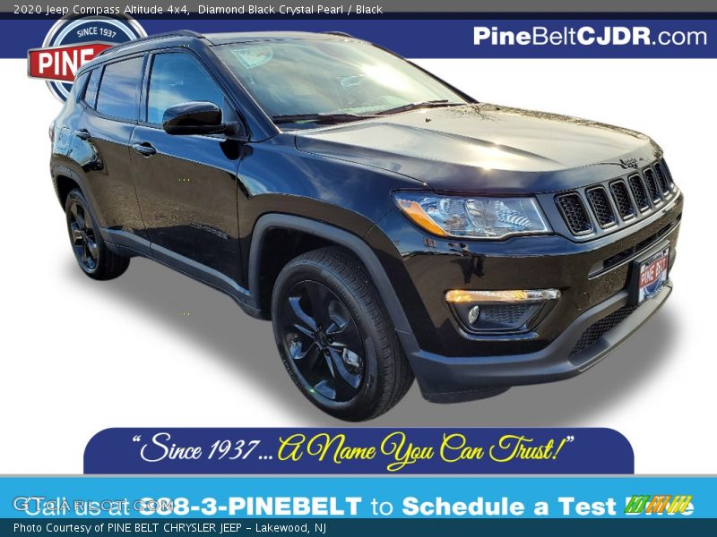 Diamond Black Crystal Pearl / Black 2020 Jeep Compass Altitude 4x4