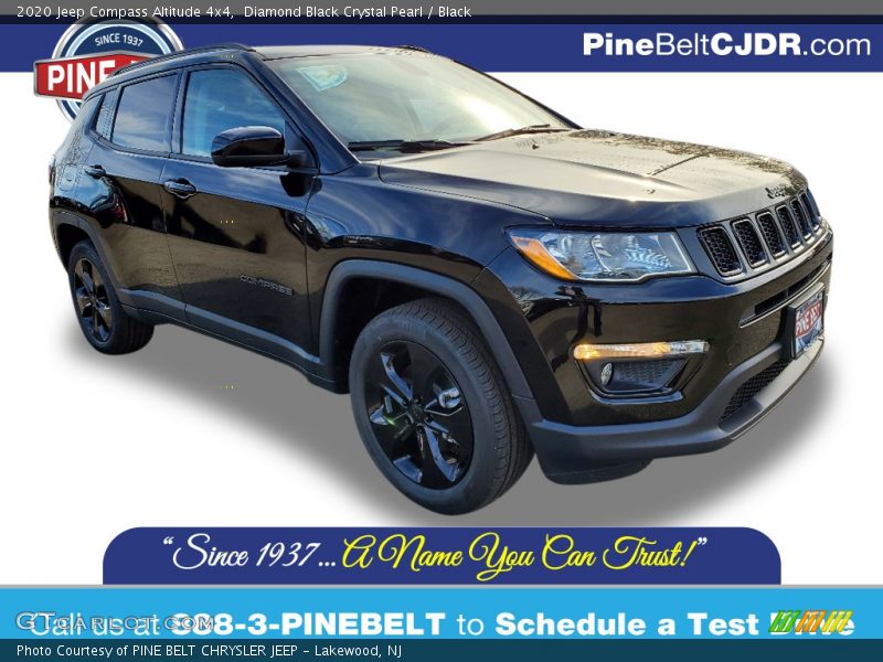 Diamond Black Crystal Pearl / Black 2020 Jeep Compass Altitude 4x4