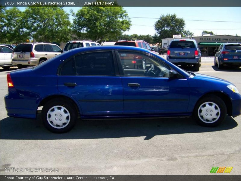 Fiji Blue Pearl / Ivory 2005 Honda Civic Value Package Sedan