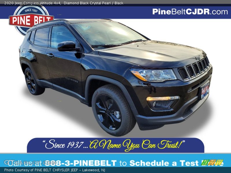 Diamond Black Crystal Pearl / Black 2020 Jeep Compass Altitude 4x4