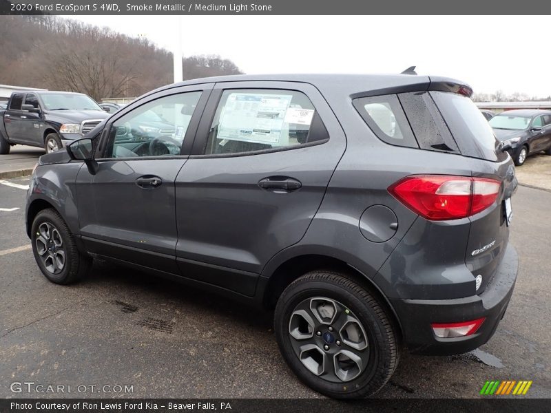 Smoke Metallic / Medium Light Stone 2020 Ford EcoSport S 4WD