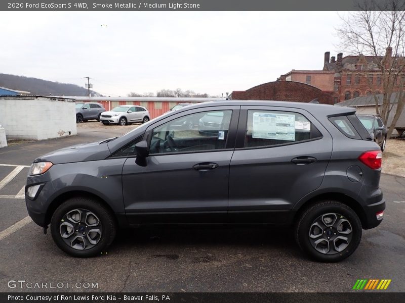 Smoke Metallic / Medium Light Stone 2020 Ford EcoSport S 4WD