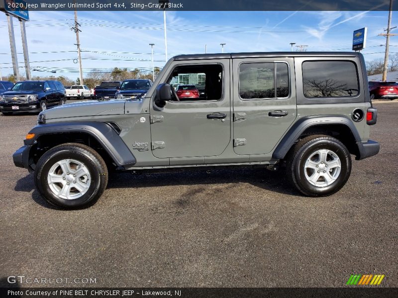 Sting-Gray / Black 2020 Jeep Wrangler Unlimited Sport 4x4