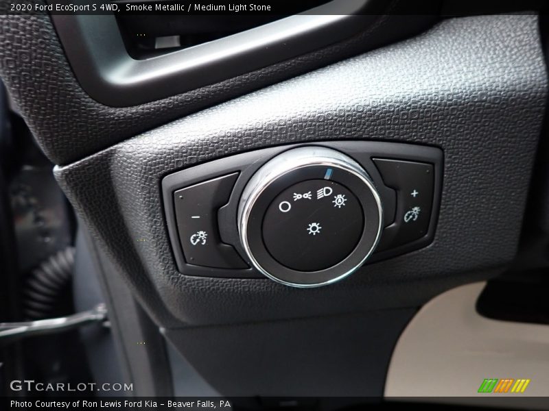 Smoke Metallic / Medium Light Stone 2020 Ford EcoSport S 4WD