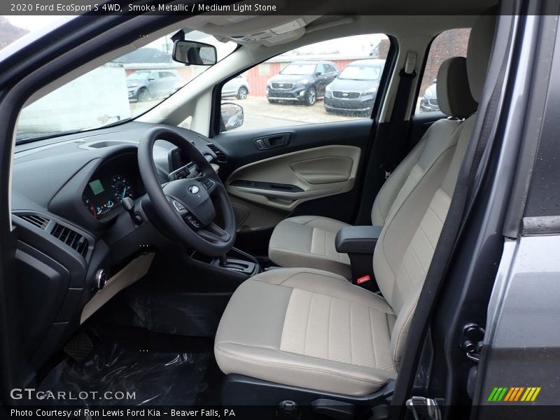 Smoke Metallic / Medium Light Stone 2020 Ford EcoSport S 4WD