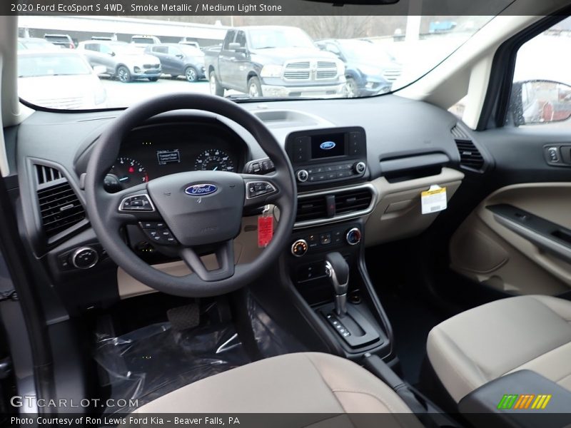 Smoke Metallic / Medium Light Stone 2020 Ford EcoSport S 4WD